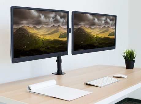 Low Profile Dual Monitor Desk Mount - Mount-It!