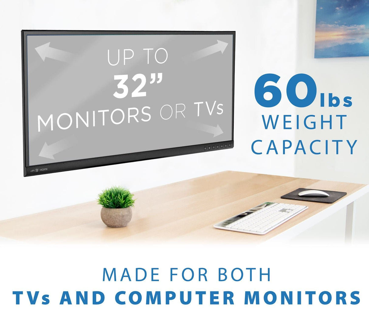 Low Profile Fixed TV Mount - Mount-It!