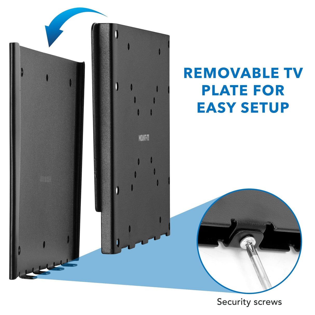 Low Profile Fixed TV Wall Mount - Mount-It!