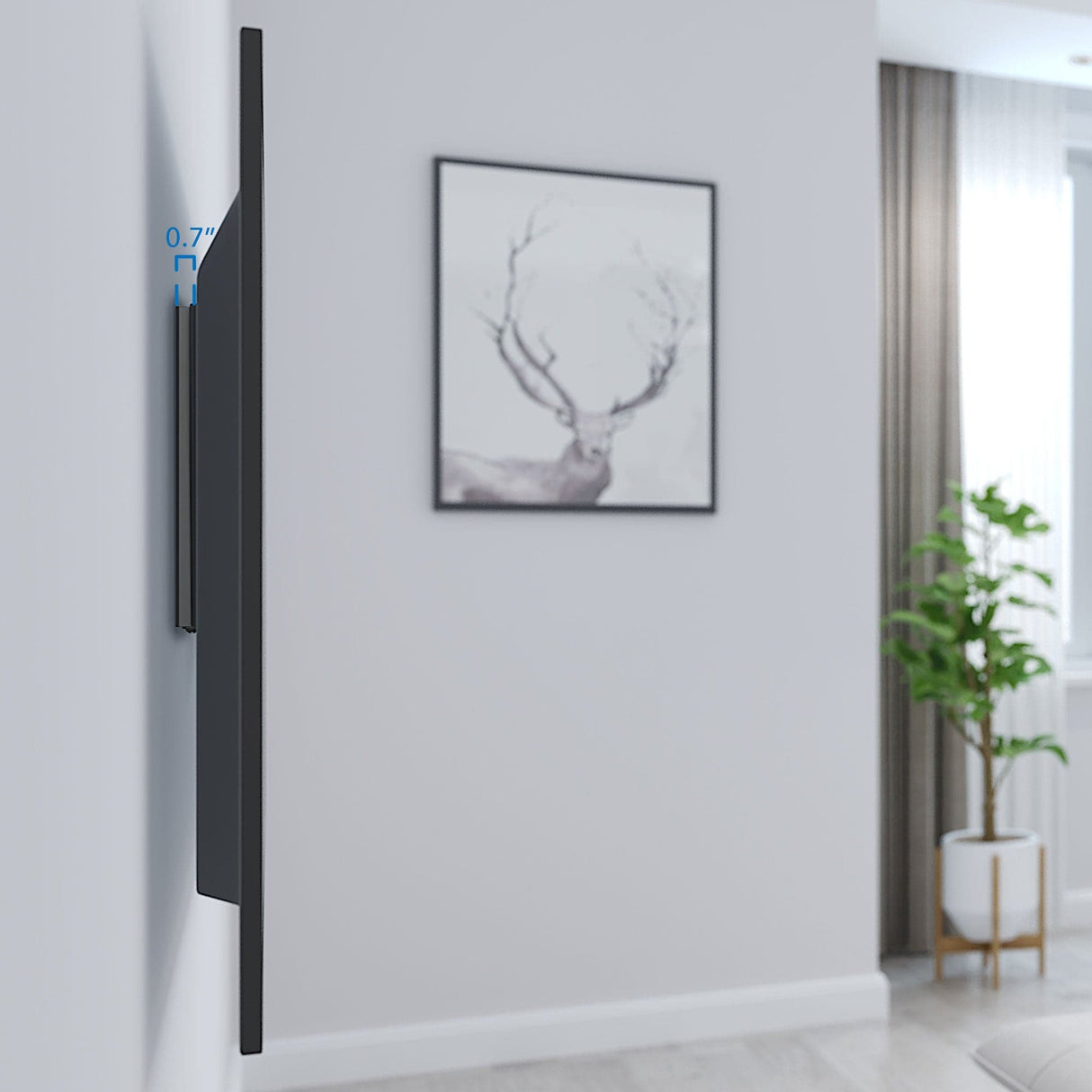 Low Profile Fixed TV Wall Mount - Mount-It!