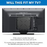 Low Profile Fixed TV Wall Mount - Mount-It!