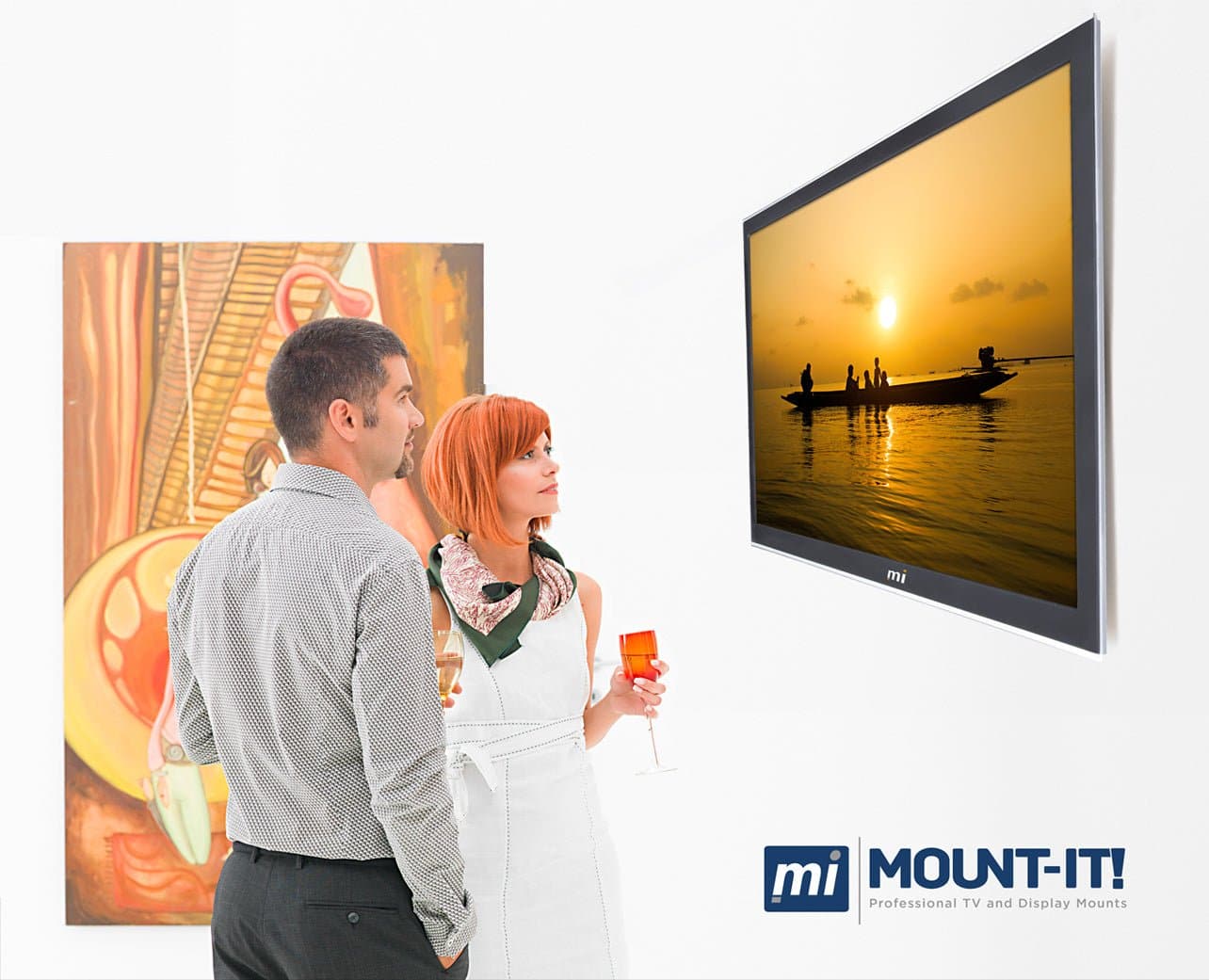 Low Profile Fixed TV Wall Mount - Mount-It!