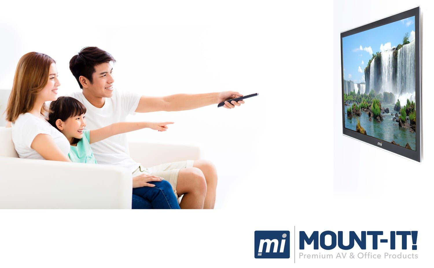 Low Profile TV Wall Mount - Mount-It!