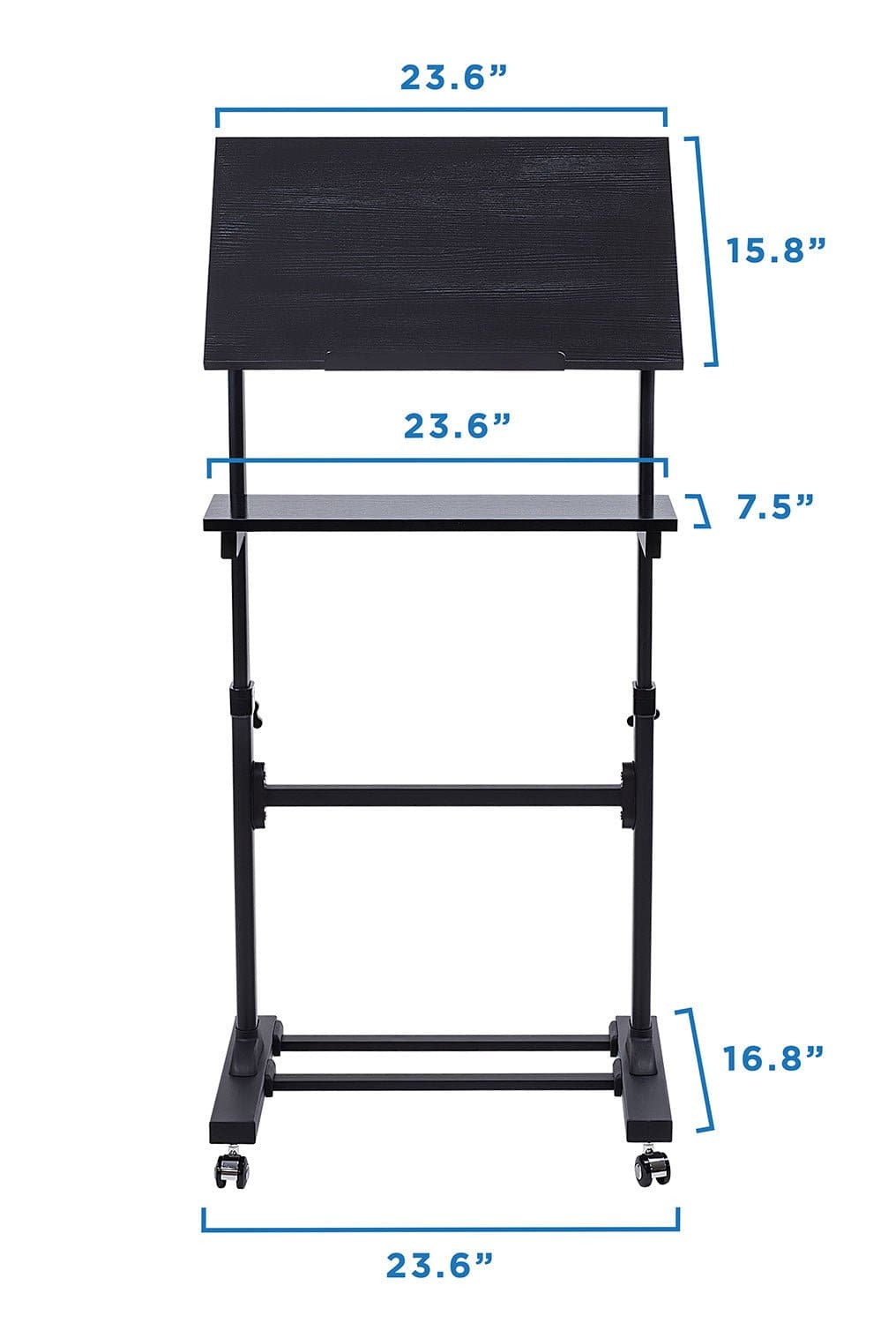 Mobile Lectern Stand Up Desk - Mount-It!