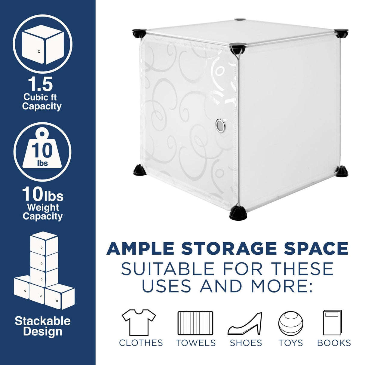 Modular Cube Storage Organizer - Mount-It!