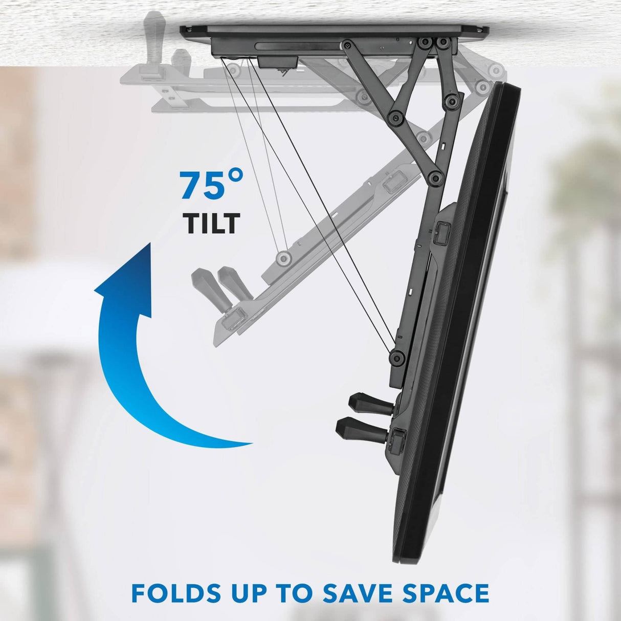 Motorized Ceiling TV Mount with Remote and App Controller - Mount-It!