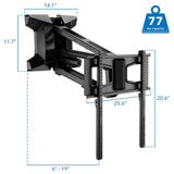 Motorized Fireplace TV Wall Mount | Fits 40-70 Inch TV Screen - Mount-It!