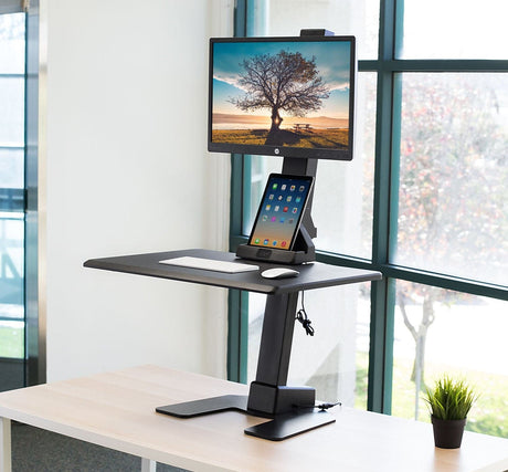 Motorized Sit-Stand Desk Converter - Mount-It!