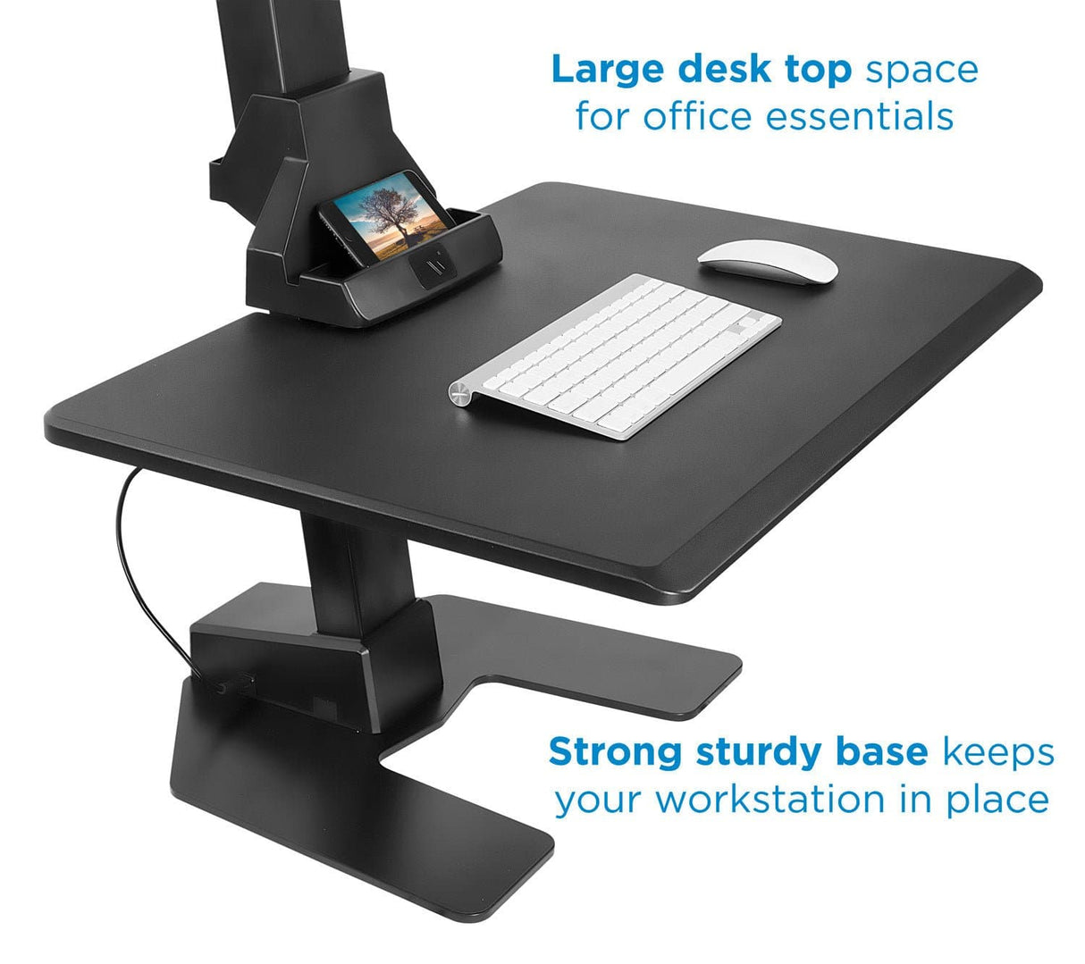 Motorized Sit-Stand Desk Converter - Mount-It!