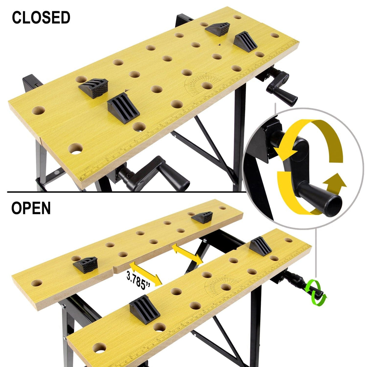 Portable Workbench with Clamps - Mount-It!