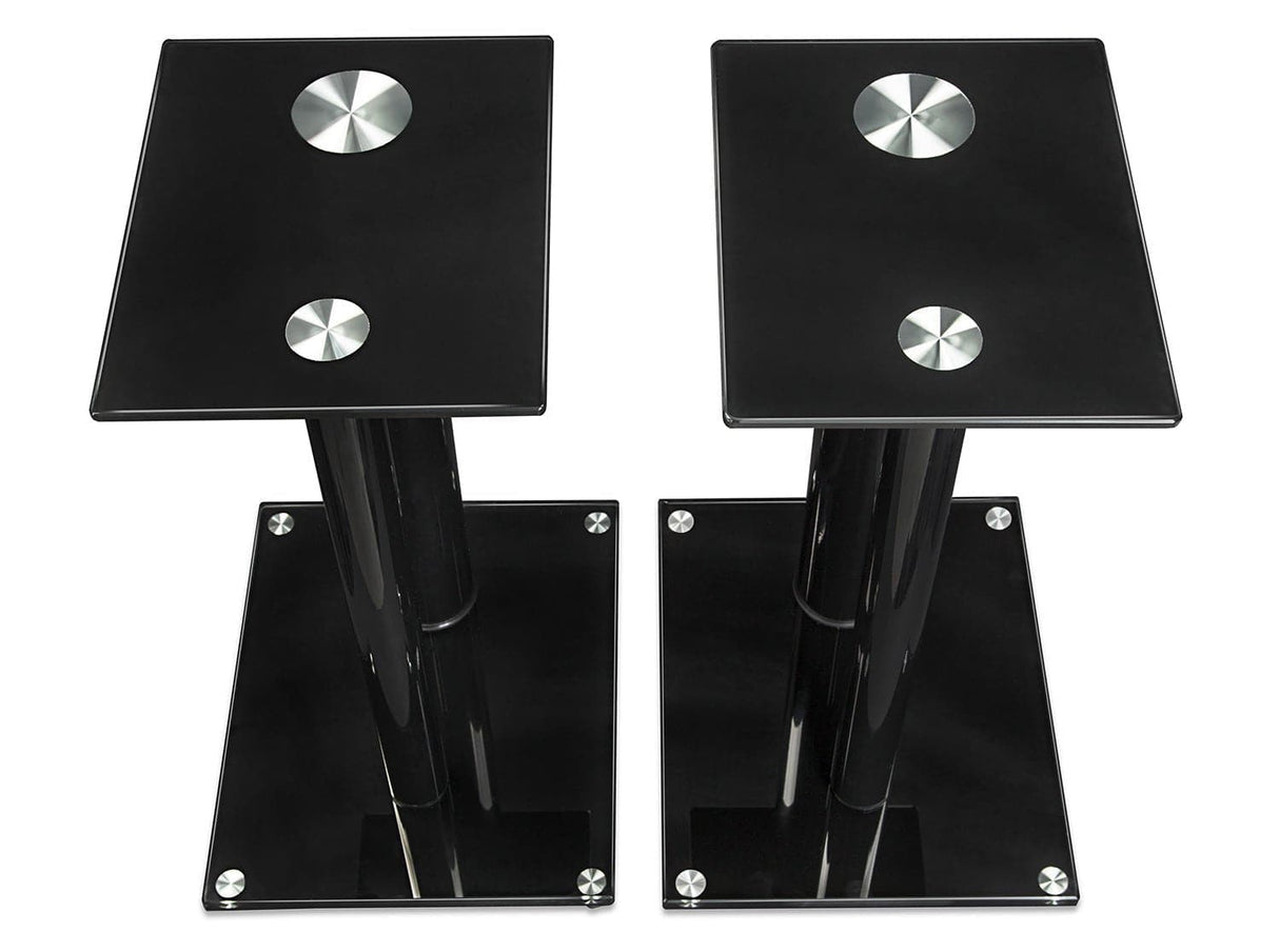 Premium Aluminum Glass Speaker Stands (pair) - Mount-It!