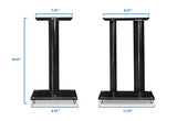 Premium Aluminum Glass Speaker Stands (pair) - Mount-It!