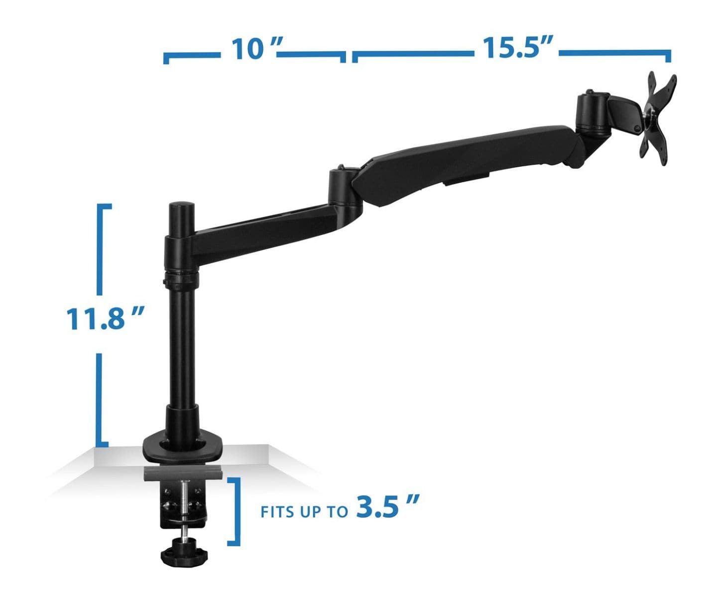 Professional Spring Arm Single Monitor Desk Mount – Mount-It!