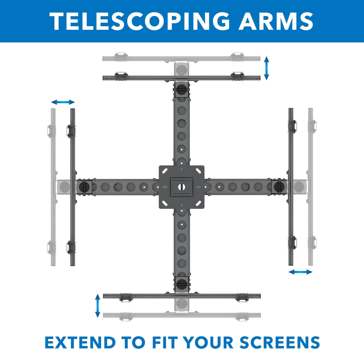 Quad TV Display Ceiling Mount - Mount-It!