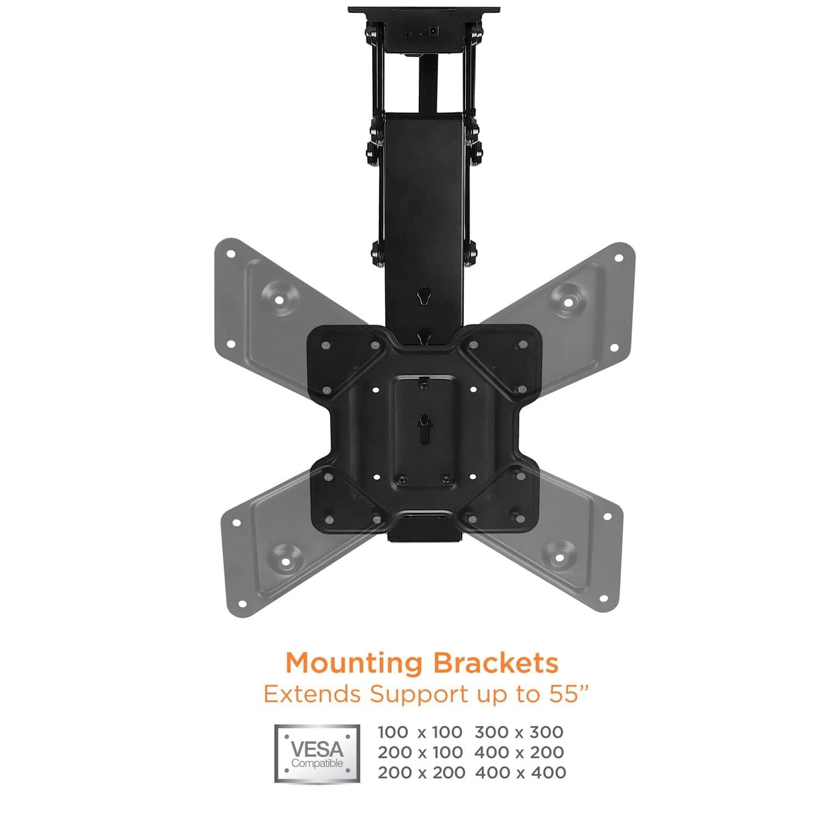 Retractable Motorized Ceiling TV Mount - Mount-It!