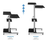 Rolling Computer Work Station - Mount-It!