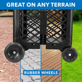 Rolling Mesh Utility Cart - Mount-It!