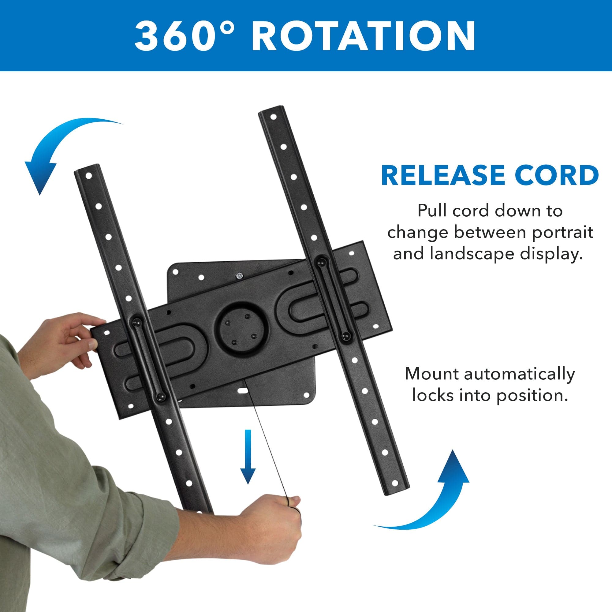 Rotating TV Wall Mount | 37" to 80" Screens - Mount-It!