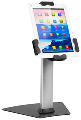 Silver Tablet Stand - Universal Tablet Stand with Lock - Mount-It! - MI-3785