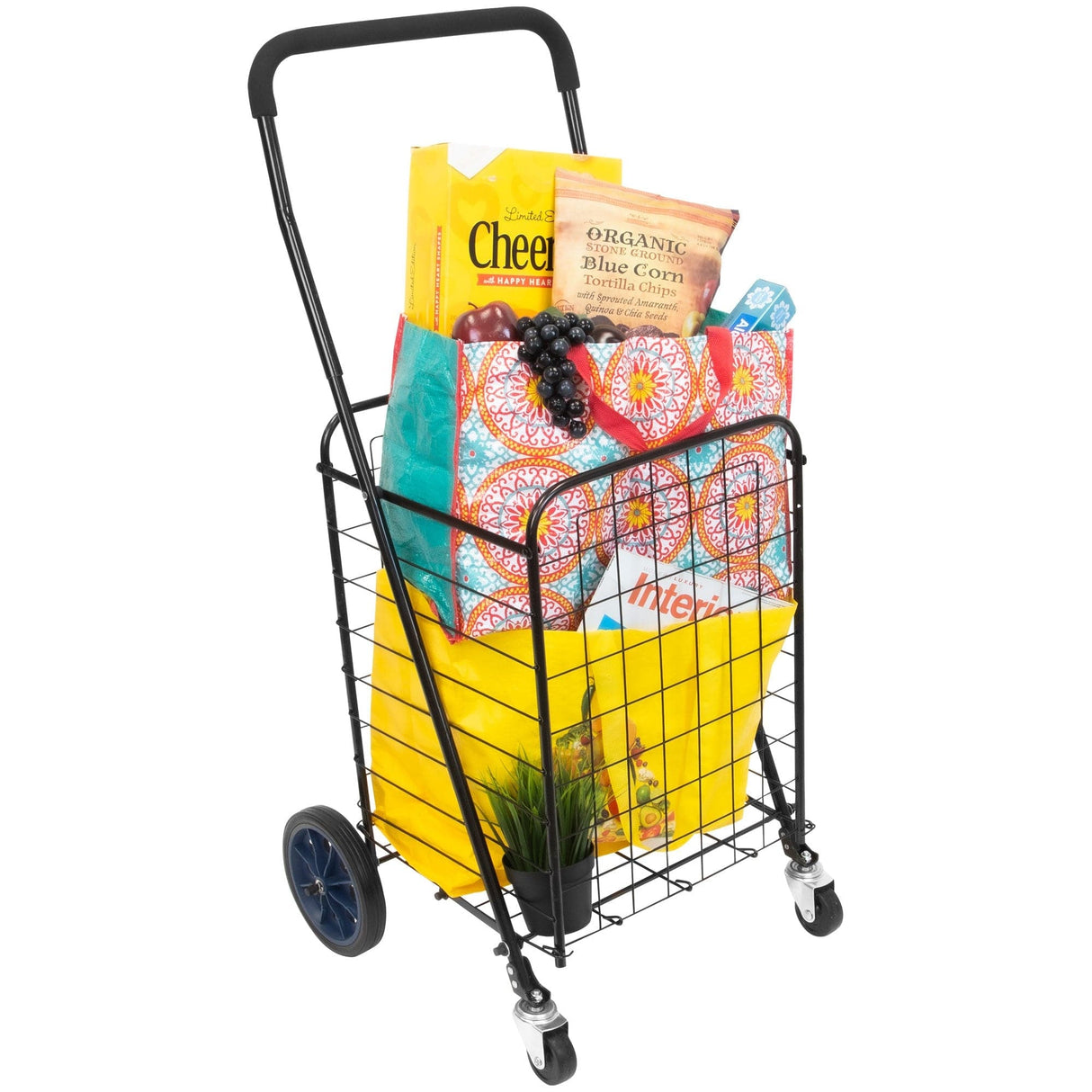 Small Rolling Utility Shopping Cart - Mount-It!