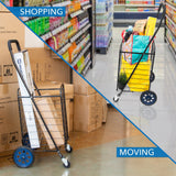 Small Rolling Utility Shopping Cart - Mount-It!