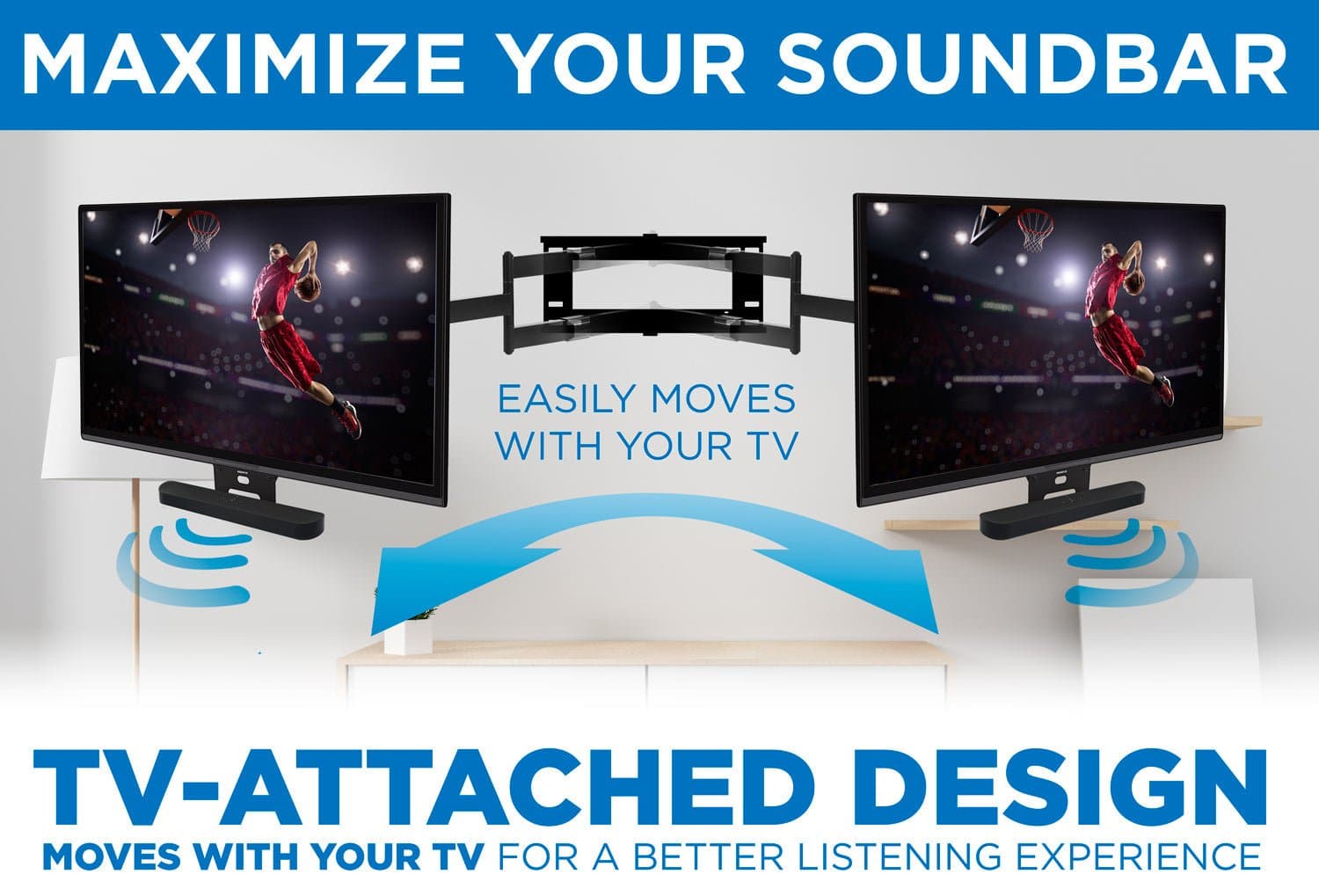 forbi Fil bekymring Sound Bar TV Mounting Shelf for Sonos Beam – Mount-It!
