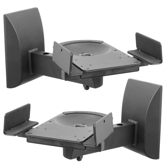 Speaker Wall Mounts w/ Sliding Clamps (pair) - Mount-It!