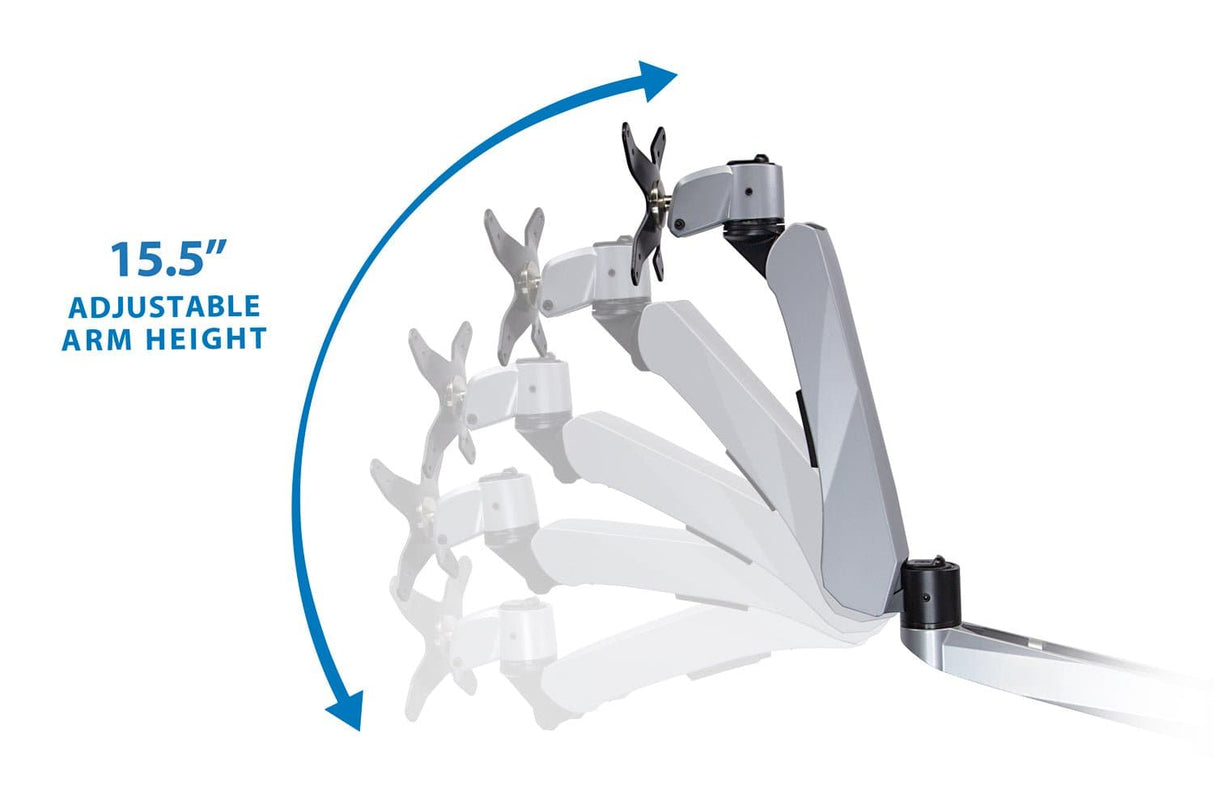 Spring Arm Dual-Segmented Single Monitor Mount - Mount-It!