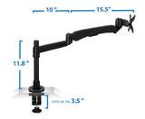 Spring Arm Dual-Segmented Single Monitor Mount - Mount-It!