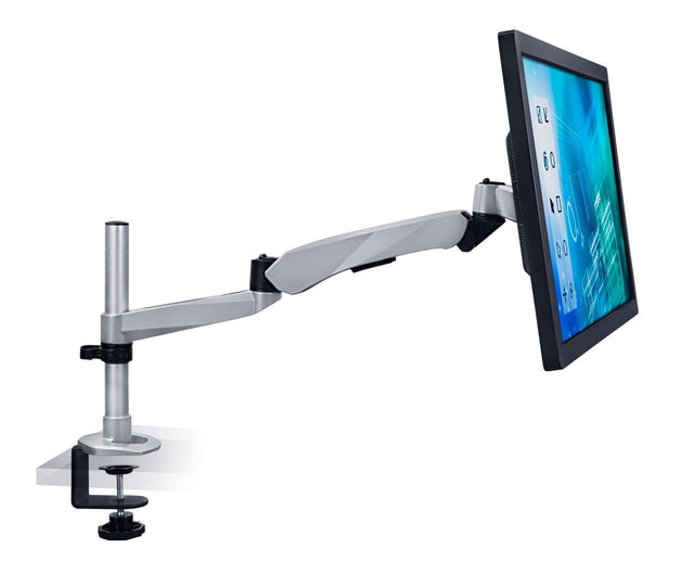 Spring Arm Dual-Segmented Single Monitor Mount - Mount-It!