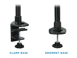 Spring Arm Dual-Segmented Single Monitor Mount - Mount-It!