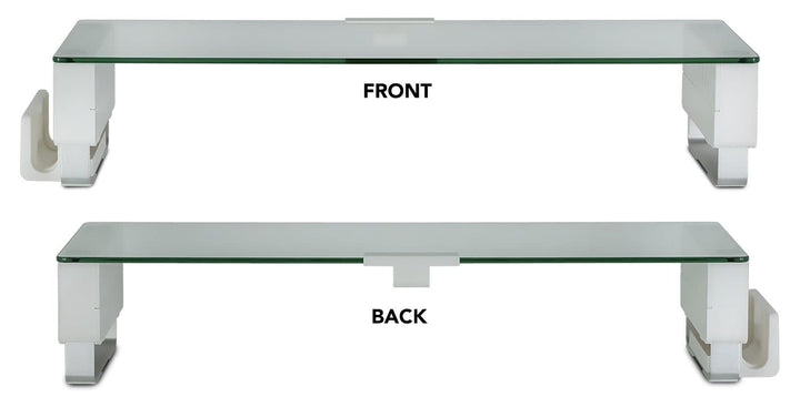 Tempered Glass & Aluminum Computer Monitor Stand - Mount-It!