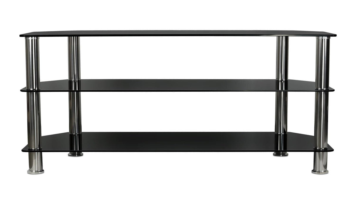 Three Tempered Glass Shelf TV Stand - Mount-It!