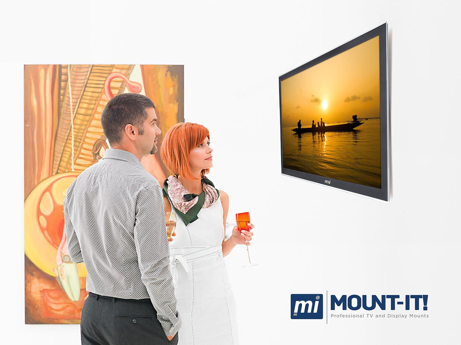 Tilting & Locking Low Profile TV Wall Mount - Mount-It!