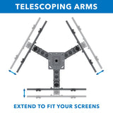 Triple TV Display Ceiling Mount - Mount-It!