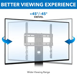 TV Rolling Cart with Two Shelves - Mount-It!