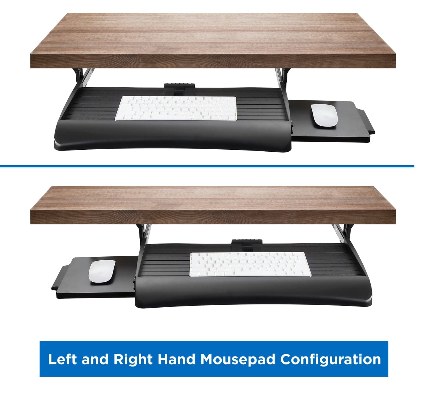 Under Desk Keyboard Drawer with Mouse Platform - Mount-It!