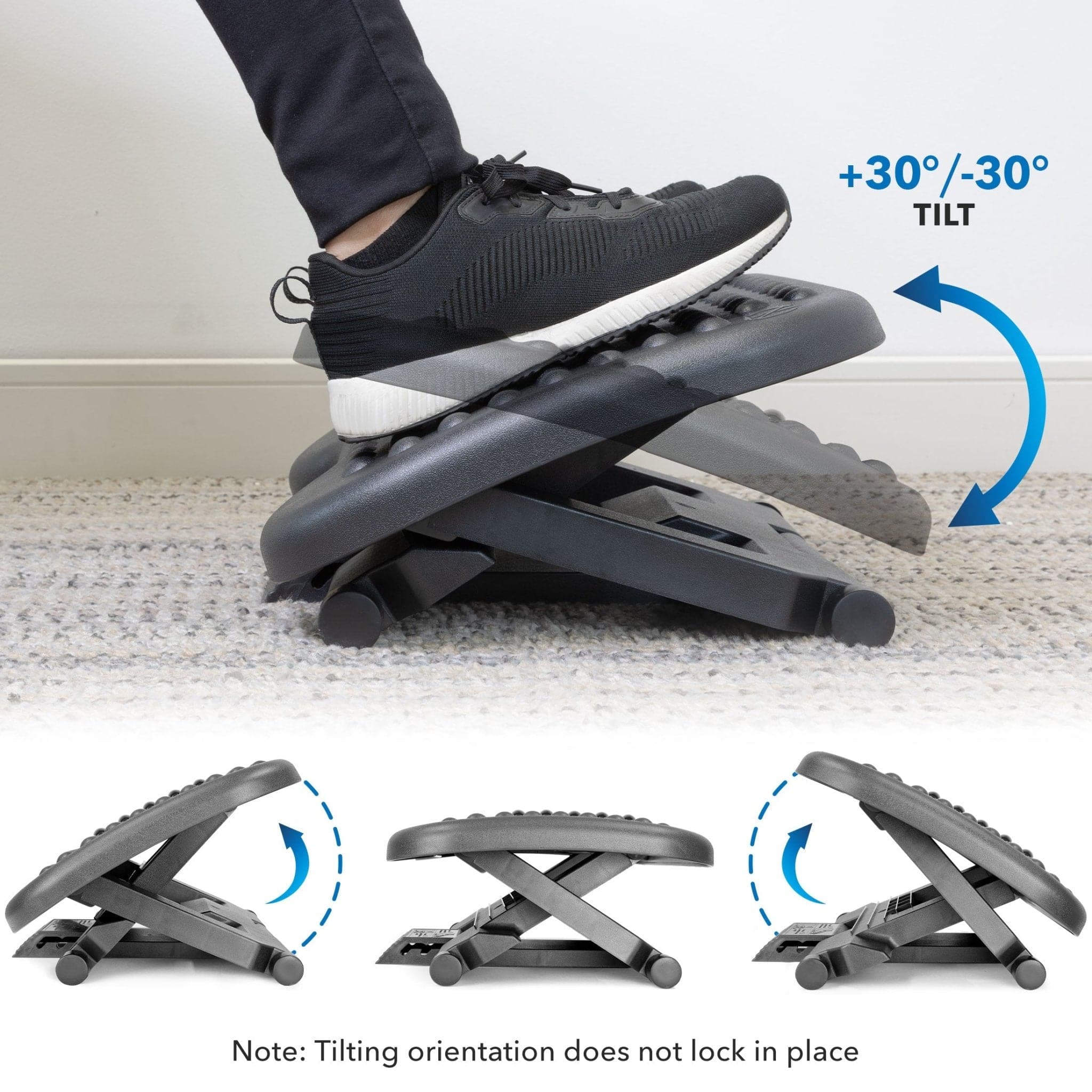 Under Desk Footrest Ergonomic Foot Massager Footrest With Non