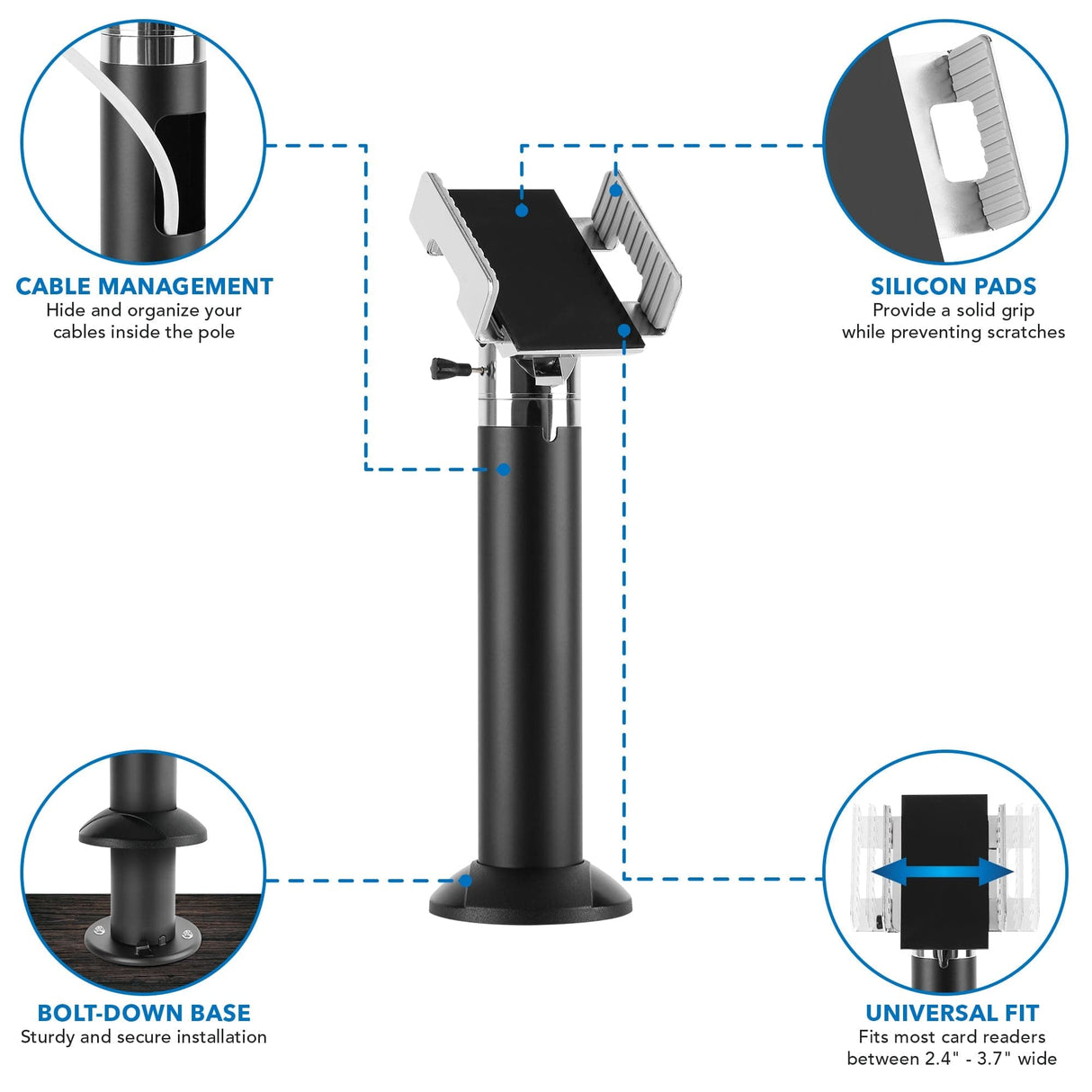 Universal Credit Card POS Terminal Stand - Mount-It!