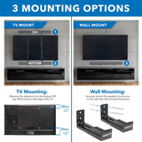 Speaker Mount - Universal Soundbar Mount Brackets for TV and Wall Installation - Mount-It! - MI-SB50