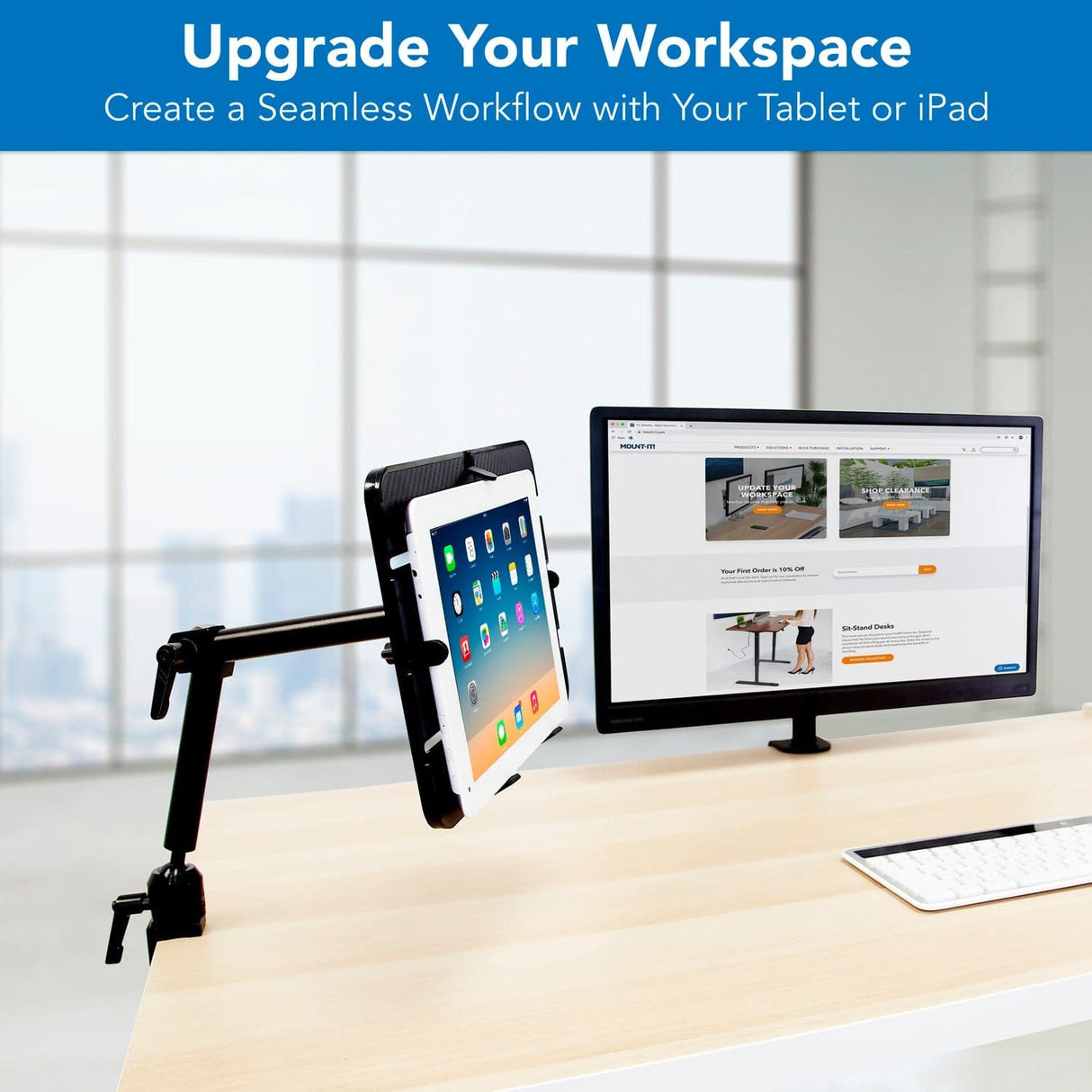 Universal Tablet Pole and Desk Mount