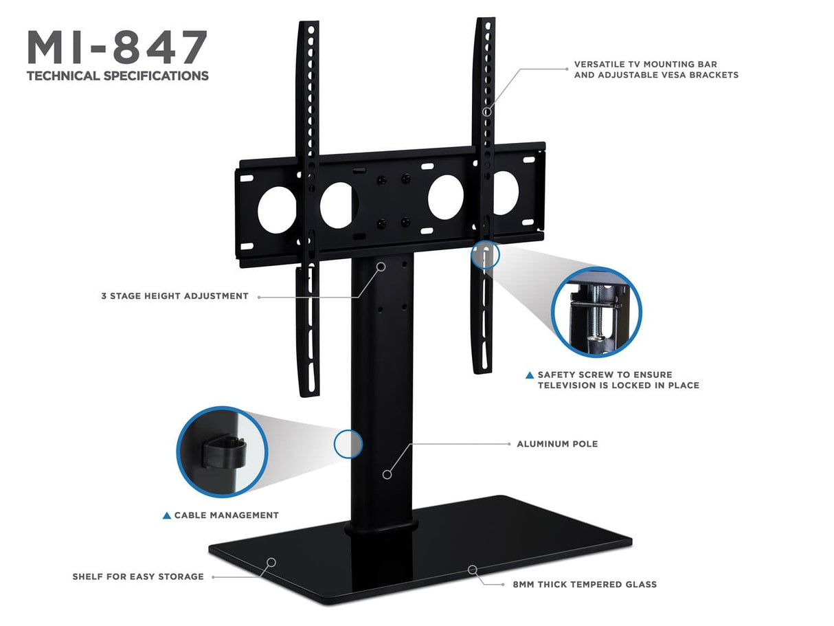 TV Stand - Universal Tabletop TV Stand - Mount-It! - MI-847