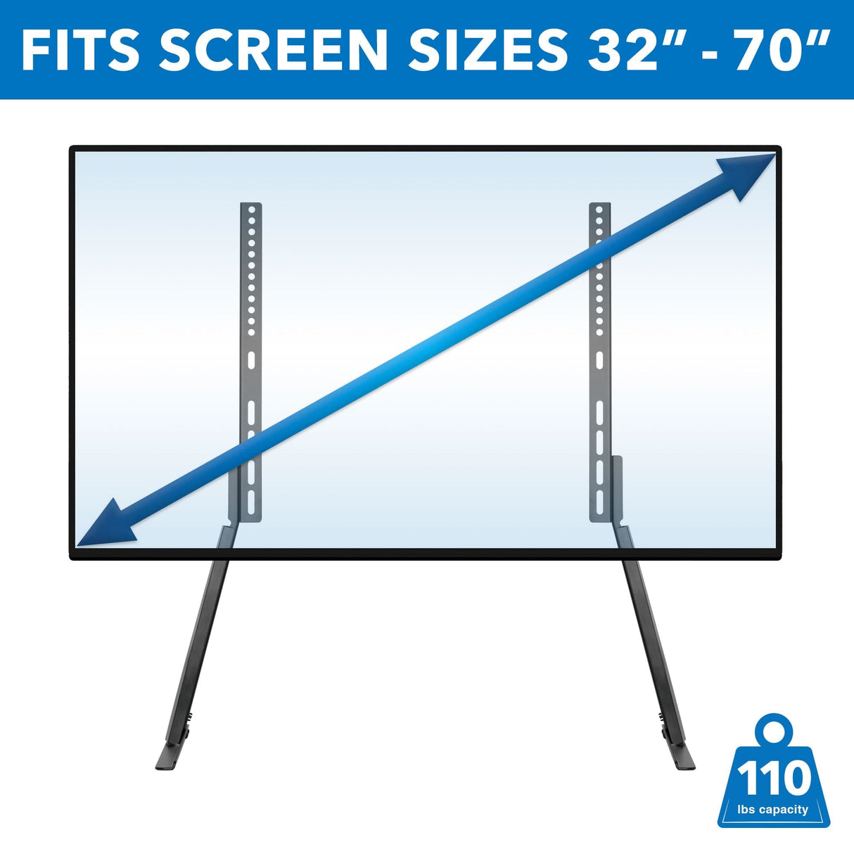 TV Stand - Universal Tilting Table Top TV Stand - Mount-It! - MI-859