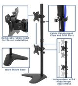 Monitor Stands - Vertical Dual Monitor Stand - Mount-It! - MI-1758