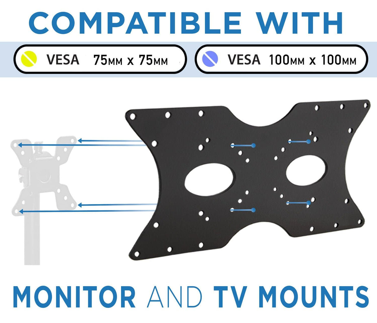 Monitor Vesa Adapters - VESA Mount Adapter Plate - Mount-It! - MI-782