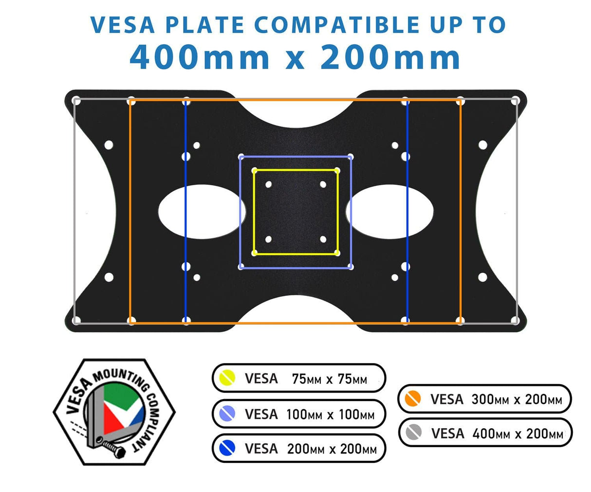 Monitor Vesa Adapters - VESA Mount Adapter Plate - Mount-It! - MI-782