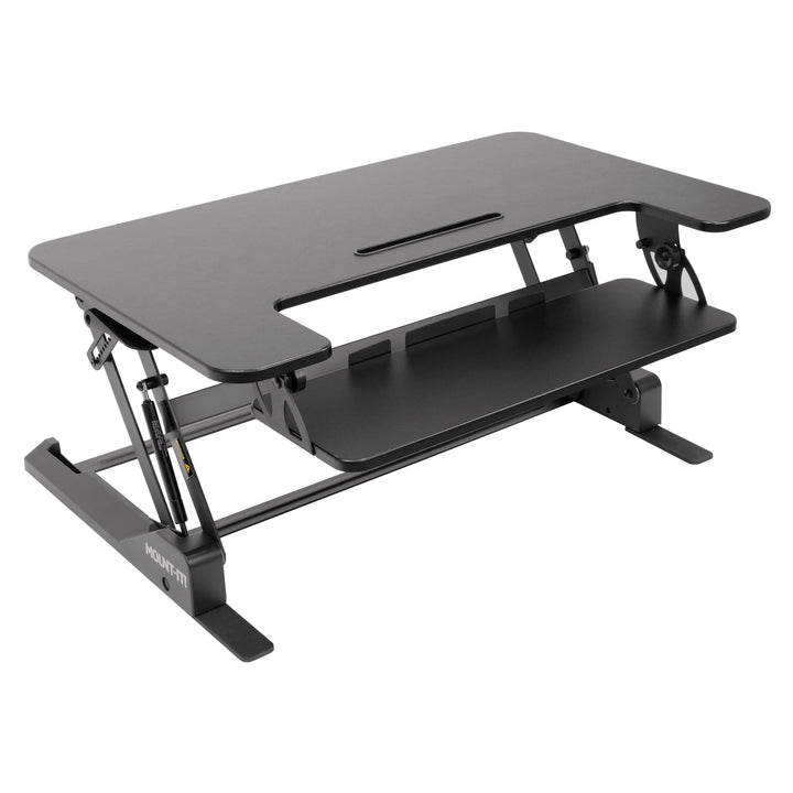 Wide Standing Desk Converter with Gas Spring