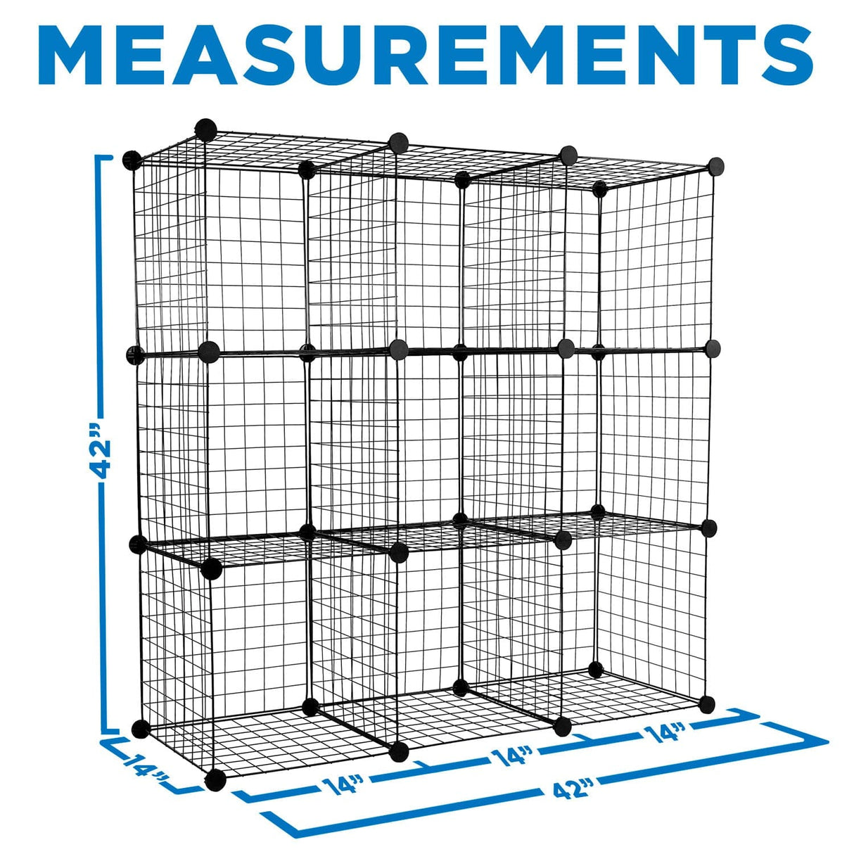 Wire Cube Storage Organizer