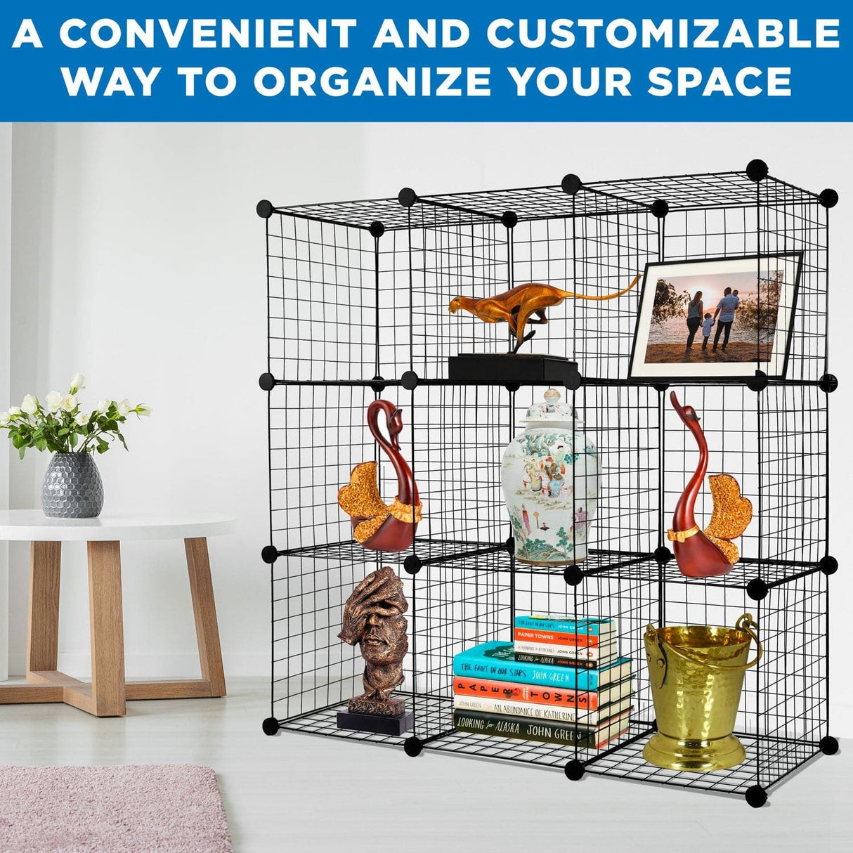 Storage Crate - Wire Cube Storage Organizer - Mount-It! -